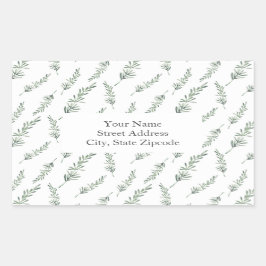 Feuille Motif étiquettes