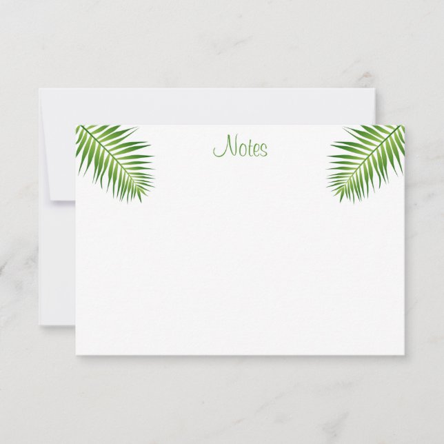 Feuille Palm Calligraphié Script Modèle moderne (Devant)