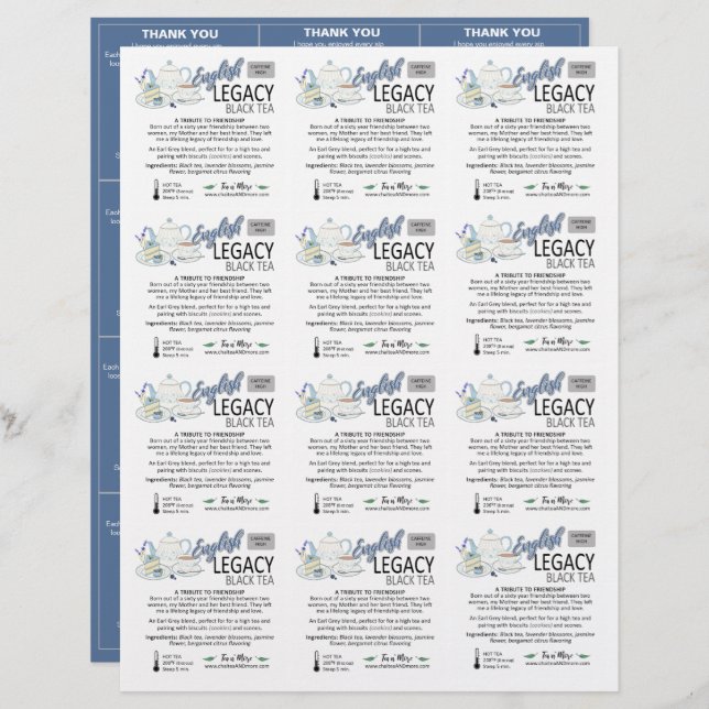 Feuille papier 3x4 avec petit Carré (Devant / Derrière)