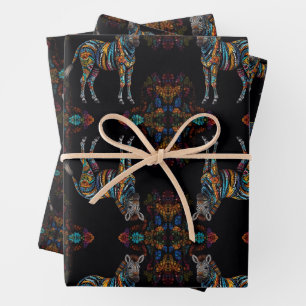Feuille papier d'enveloppement en verre de mosaïqu
