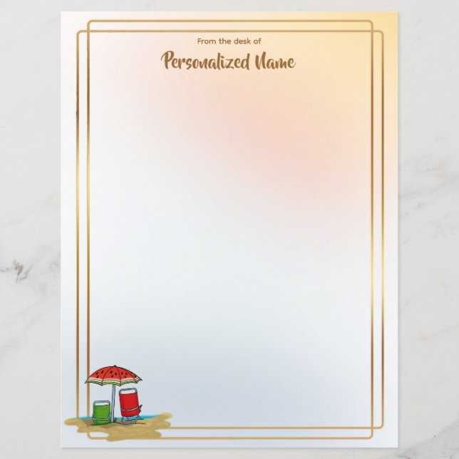 Feuille papier non doublée Watermelon Waves (Devant)