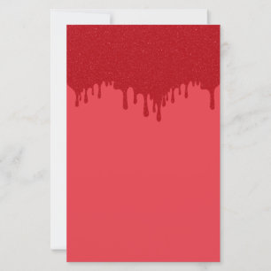 Feuille papier rouge tomate de conception de goutt