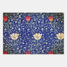 Feuille plat de papier enveloppant William Morris