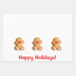 Feuille plat Xmas Gingersnap Wrapper Paper Set de 