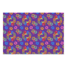 Feuille plate de papier d'enveloppement d'Hibiscus