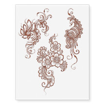feuille provisoire de tatouage de conception de