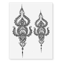 Feuille provisoire de tatouage de conception de