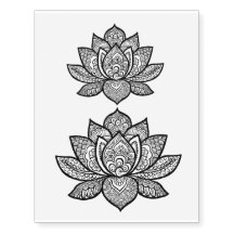 Feuille provisoire de tatouage de conception de