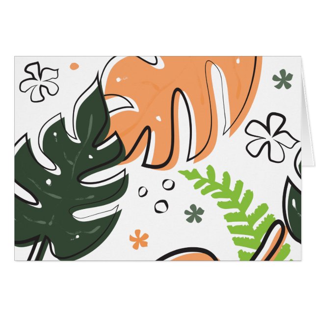 feuille tropical (Devant Horizontal)