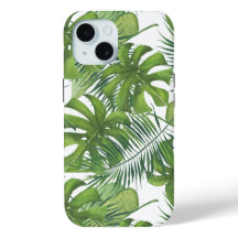 Feuille tropical iPhone 15 Coque