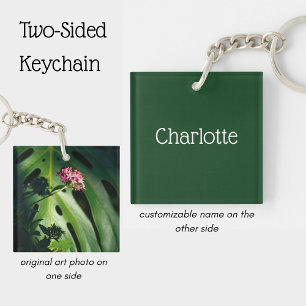 Feuille Tropicale de Monstera, Nom personnalisé Bo