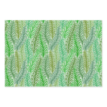 Feuille verte papier cadeau emballage cadeau feuil