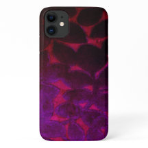 Feuille violet rouge iPhone 11 Coque