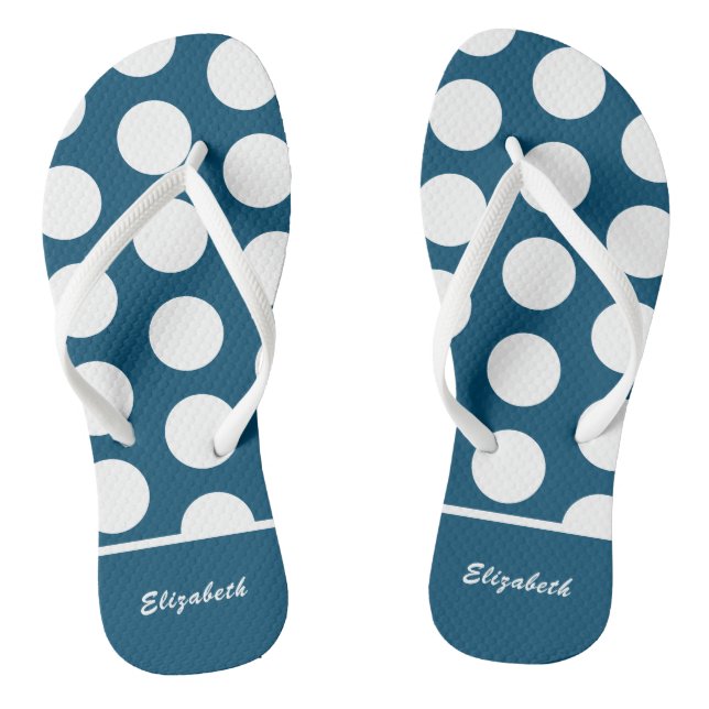 Feuilles à tongs à points de polka monogramme (Semelle)