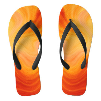 Feuilles à tongs en marbre d'or orange fière