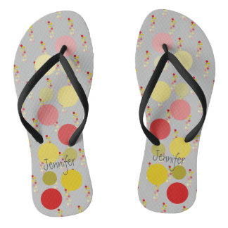 Feuilles à tongs Polka-dot personnalisées
