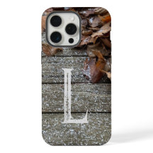 Feuilles automnales avec neige iPhone / coque ipad
