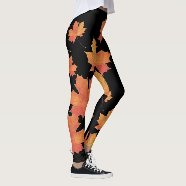 Feuilles automnales Leggings (Droite)