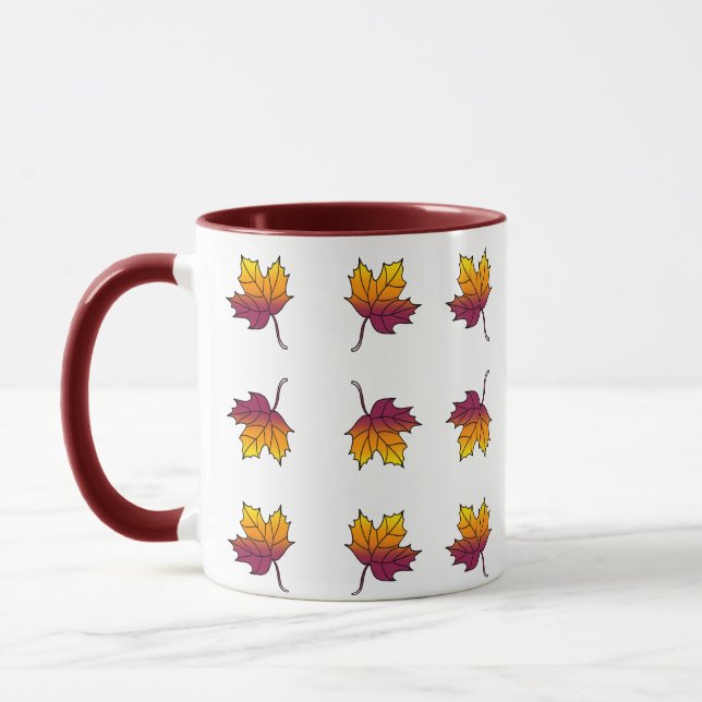 Feuilles Automne Mug saison automne (Gauche)