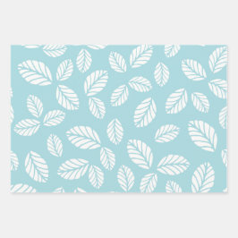 Feuilles Avec Papier Bleu