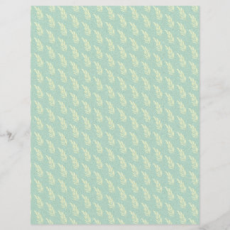 Feuilles blancs sur papier bleu texturé