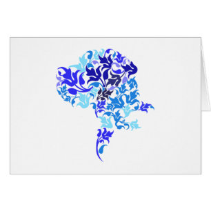 Feuilles bleues Great Dane