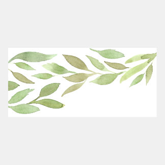 Feuilles d'aquarelle verte