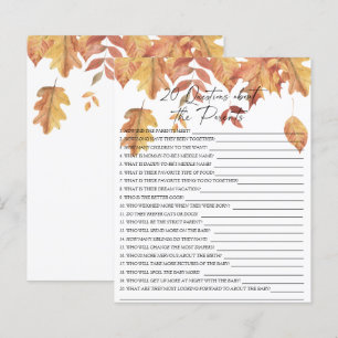 Feuilles d'automne - 20 questions sur les Parents