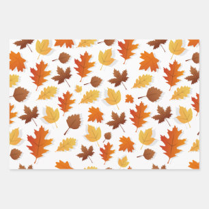 Feuilles d'automne/automne Thanksgiving emballage 