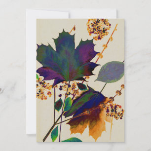 Feuilles d'automne Colonnes royales Carte de remer