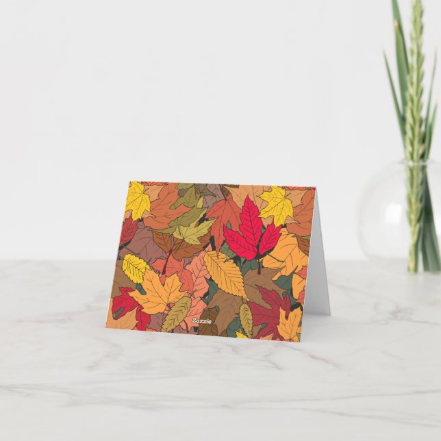 Feuilles d'automne colorées (Dos)