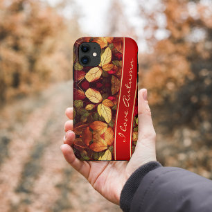 Feuilles d'automne colorées coque iphone