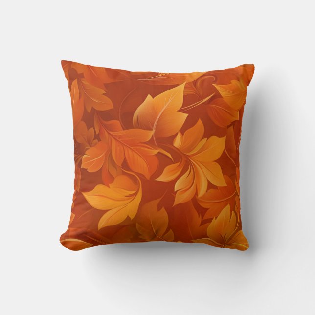 Feuilles d'automne Coussin décoratif (Recto)