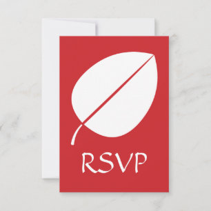 Feuilles d'automne de la carte RSVP Cherry