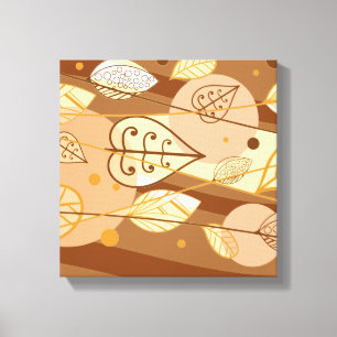 Feuilles d'automne en toile