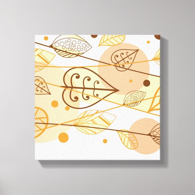 Feuilles d'automne en toile (Recto)