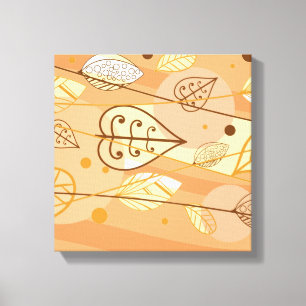 Feuilles d'automne en toile