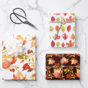 Feuilles d'automne et baies de Thanksgiving Holida