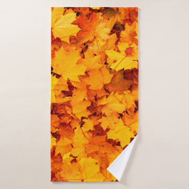 Feuilles d'automne feuillage feuilles d'automne (Serviette de bain)