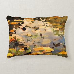 Feuilles d'automne flottantes Coussin d'accentuati