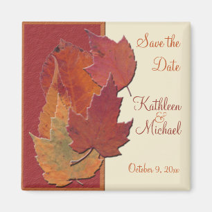 Feuilles d'automne II Enregistrer le Magnet de dat