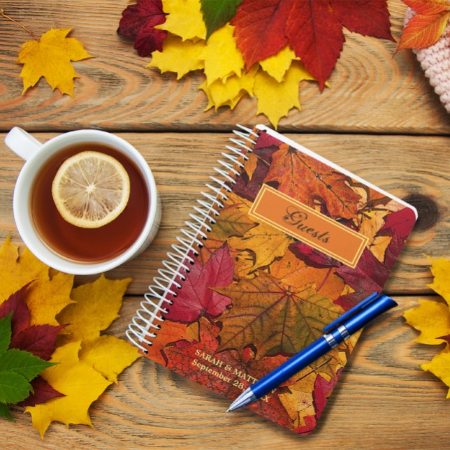 Feuilles d'automne Livre d'or personnalisé (Créateur téléchargé)