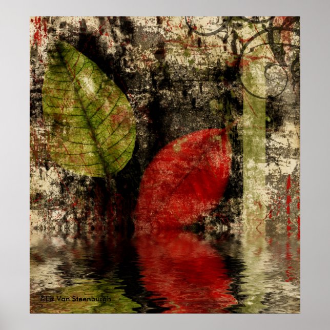 Feuilles d'automne Reflet Impression (Devant)
