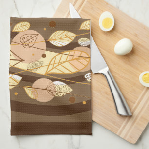 Feuilles d'automne Serviette de cuisine