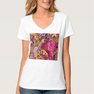 Feuilles D'Automne Transformées En T-shirt Aquarel