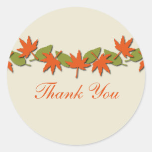 Feuilles d'automne TY Stickers frontière, orange/v