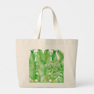 Feuilles de bananes sur un sac Jumbo