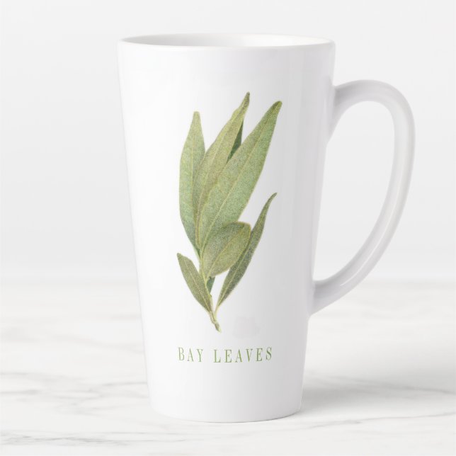 FEUILLES DE BAY FRAIS Tall Latte Mug (Droite)