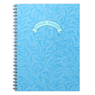 Feuilles de Blue Custom nom Carnet