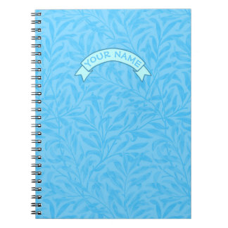 Feuilles de Blue Custom nom Carnet